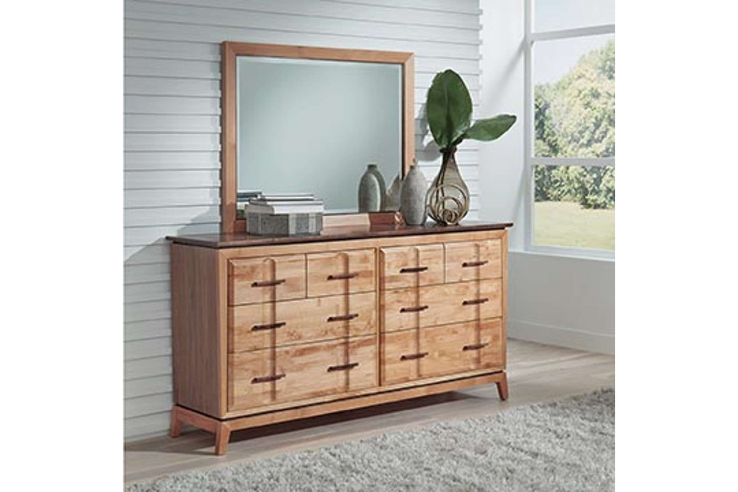 Addison Rectangular Mirror - Whittier Wood