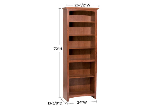 McKenzie 24" x 72" Bookcase - Whittier Wood