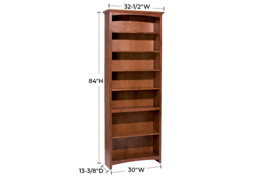 McKenzie 30" x 84" Bookcase - Whittier Wood