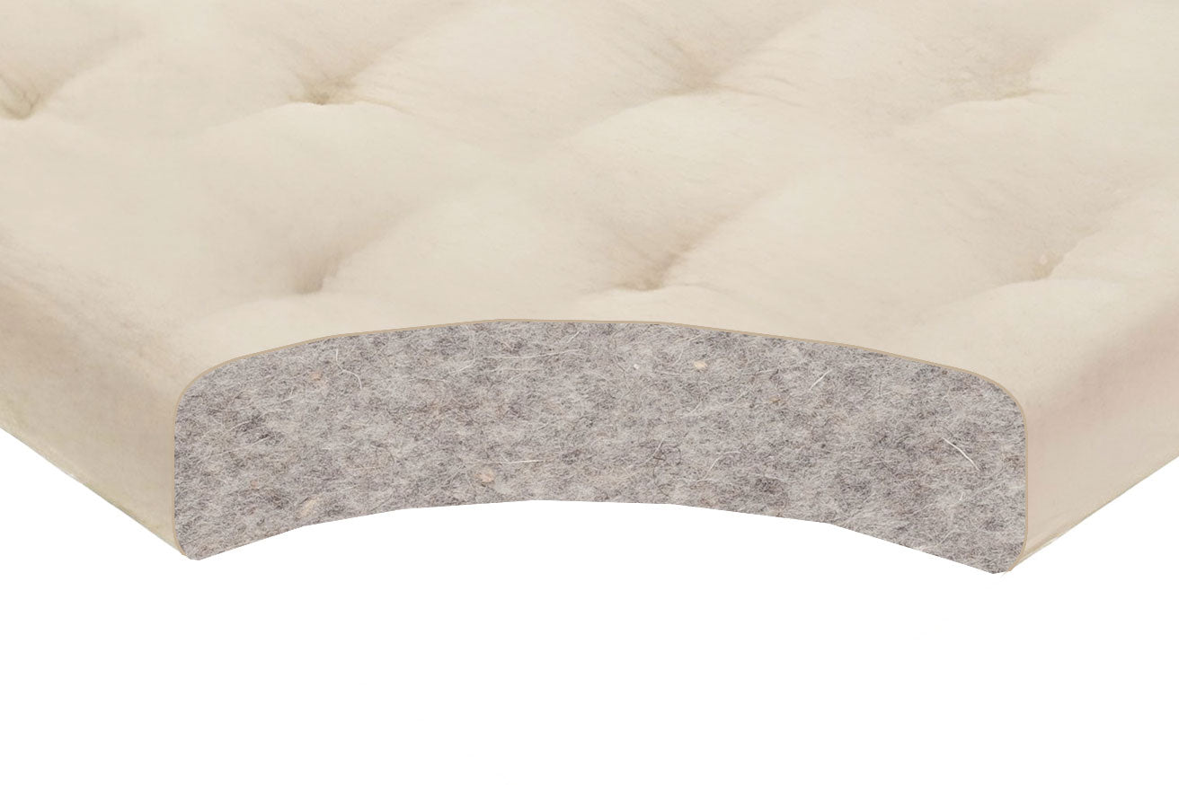 3" Natural Wool Mattress Topper - Comfort Pure