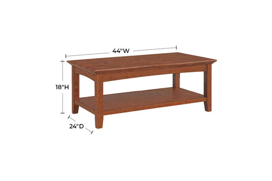 McKenzie Retangular Cocktail Table - Whittier Wood