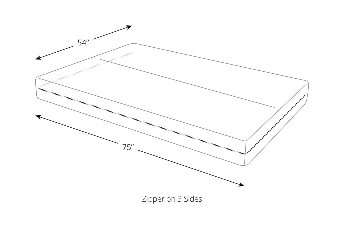 Premium 100% Cotton Twill Futon Mattress Cover