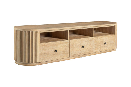 Jacobson - Modern Natural Acacia TV Stand