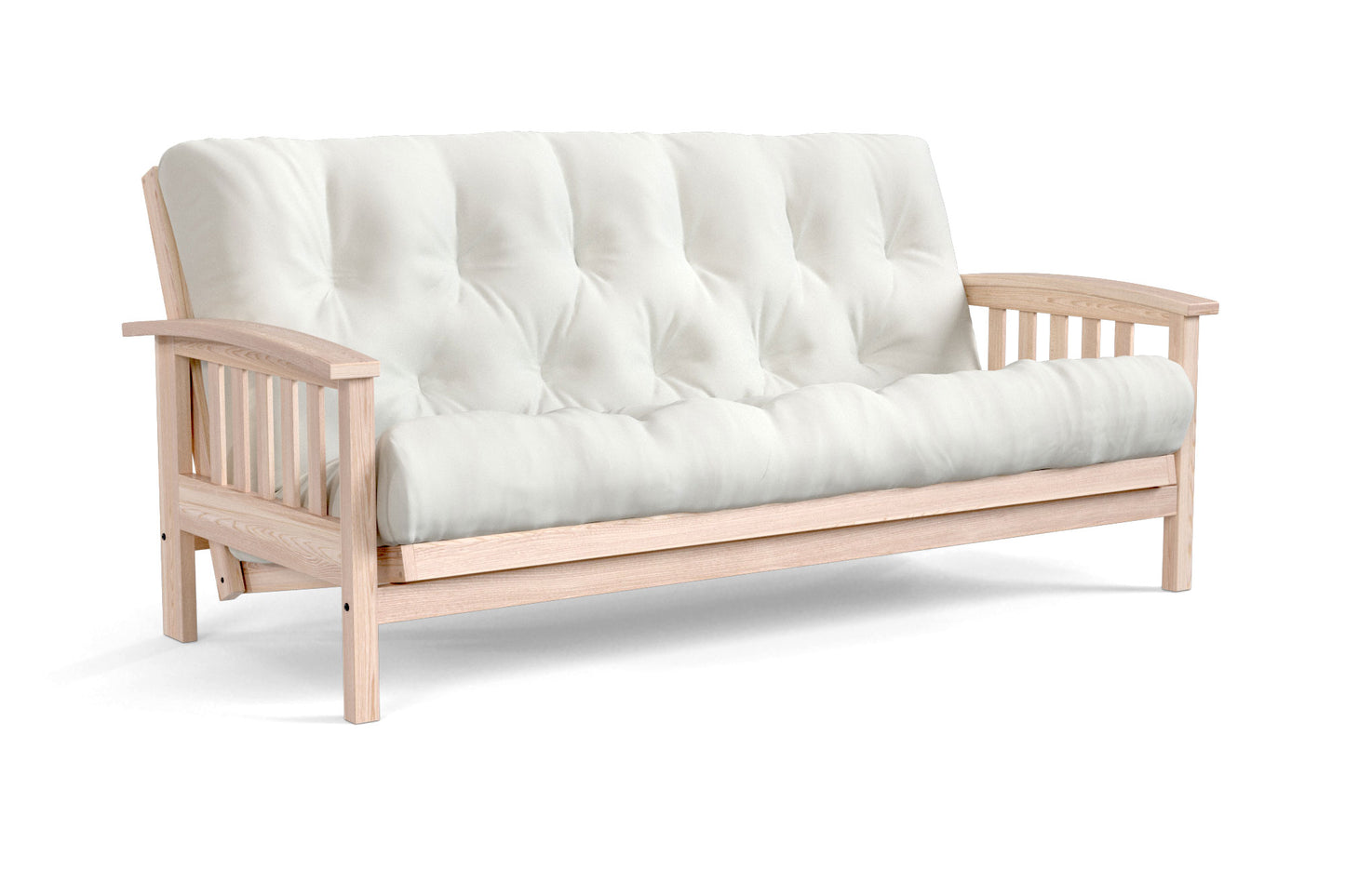 Bent Arm Mission Futon Sofa Bed Frame - Amish American Oak