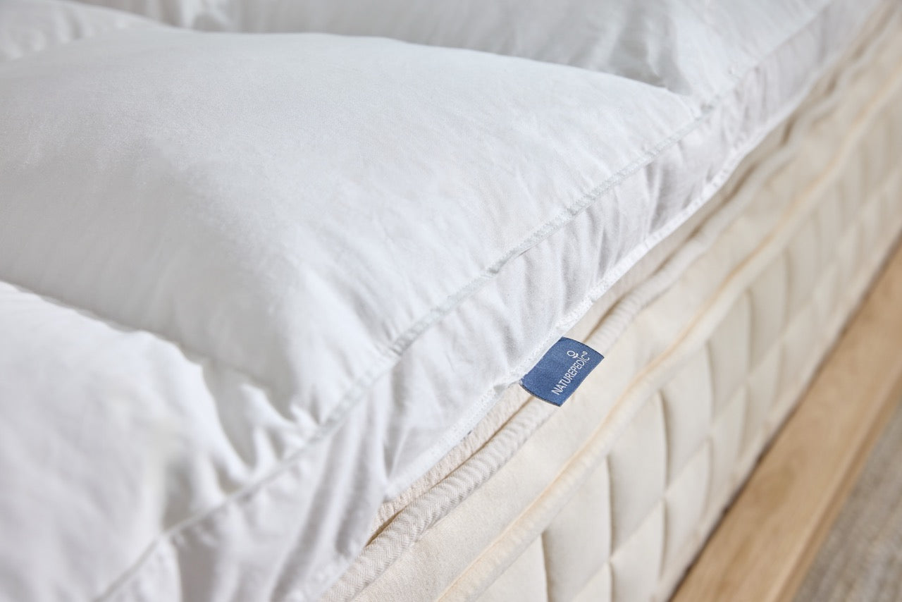 3" Box-Stitched Shredded Latex Mattress Topper