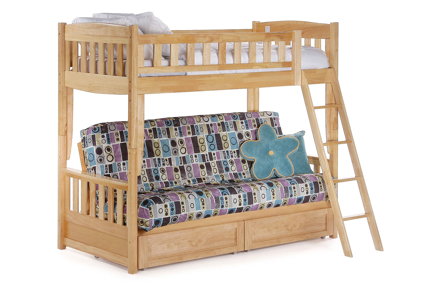 Cinnamon Futon Bunk Bed