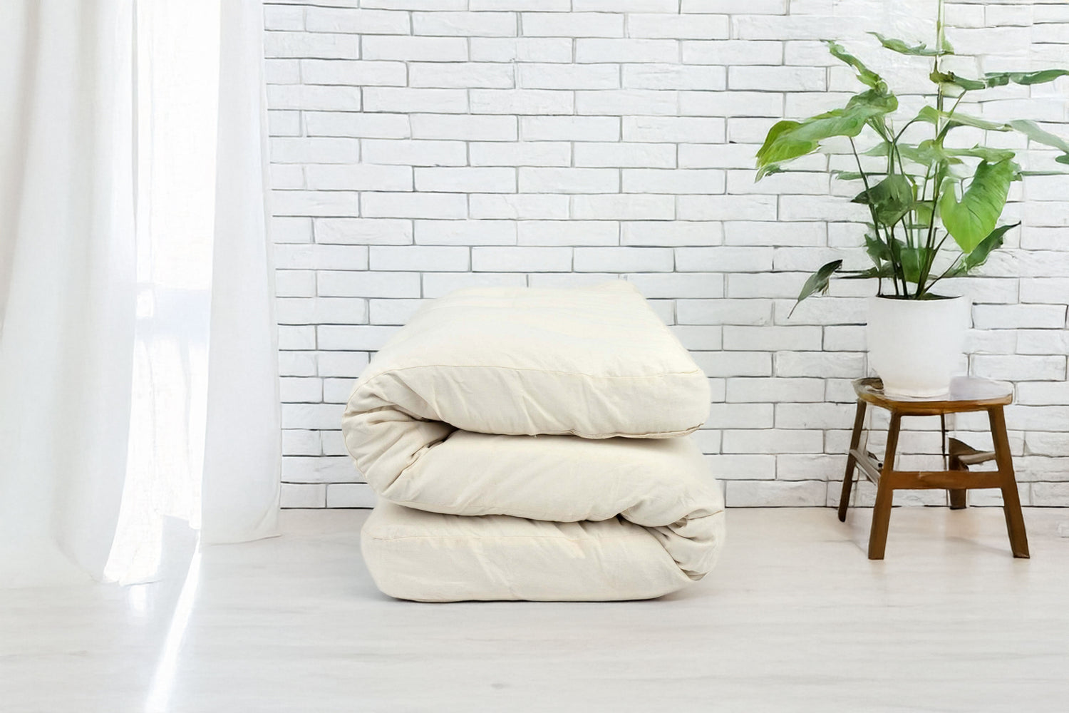 Folded futon mattress