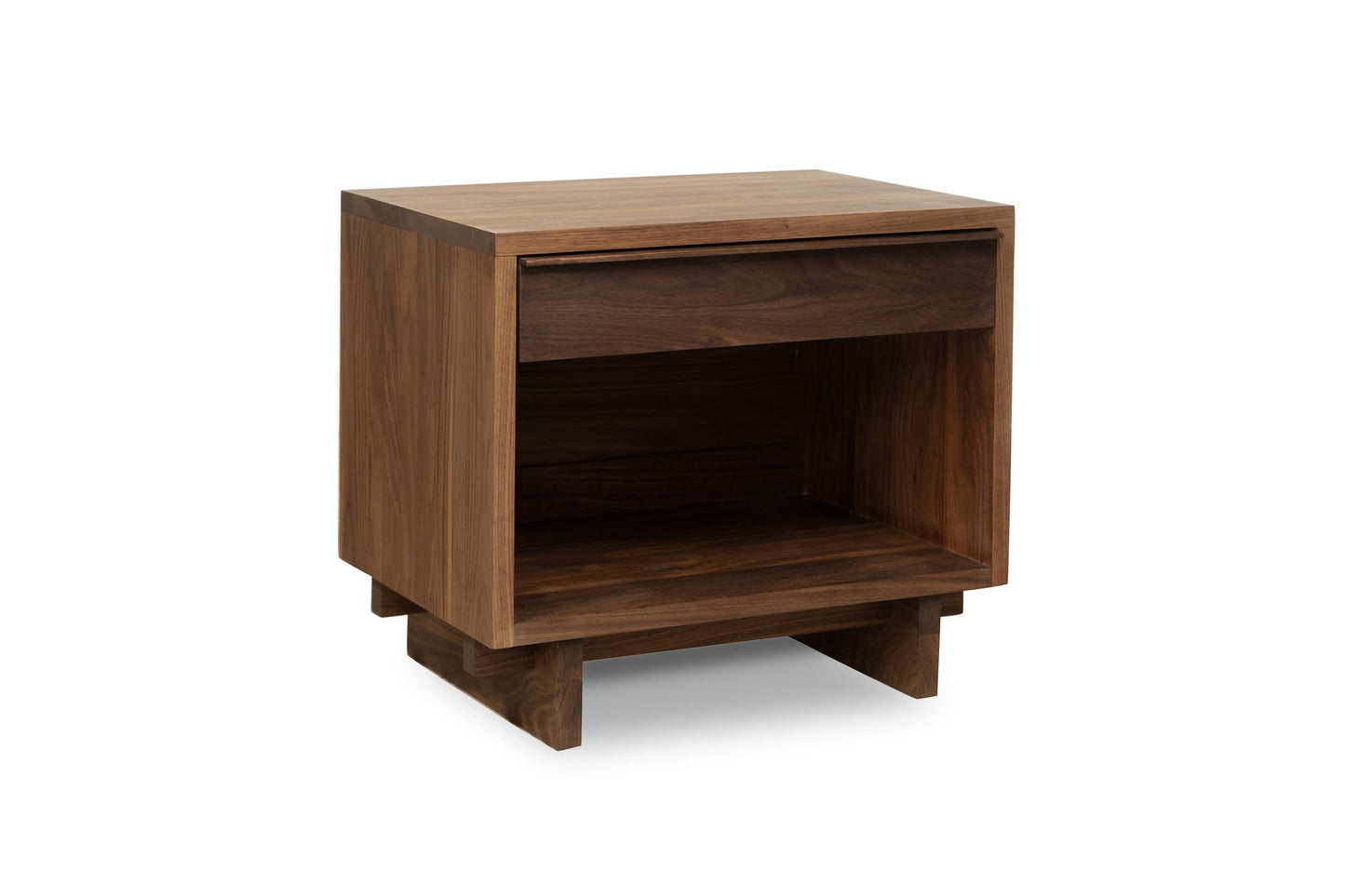 Kipling 1-Drawer Enclosed Shelf Wide Nightstand - Comfort Pure