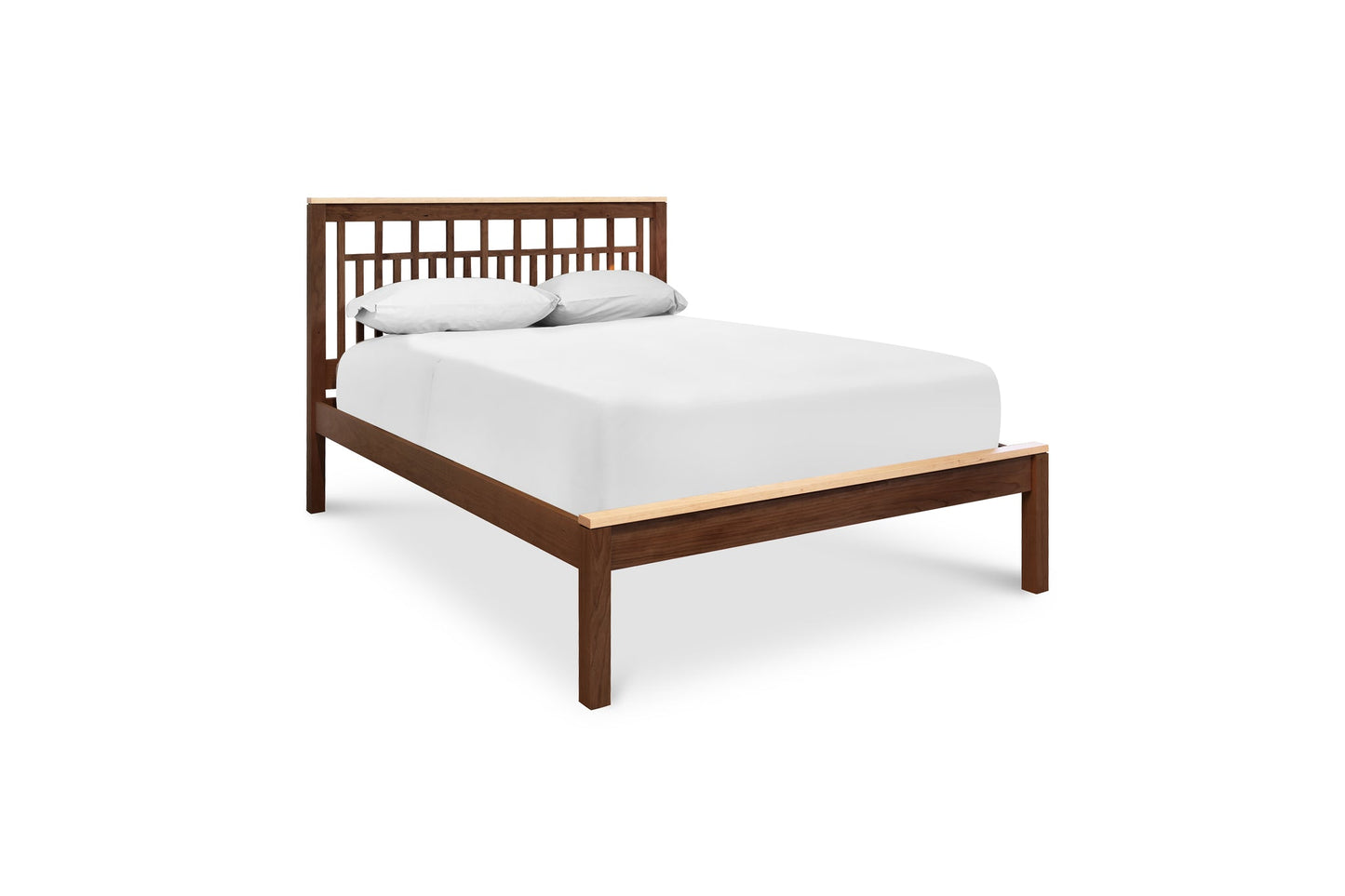 Modern American Trellis Low Footboard Bed