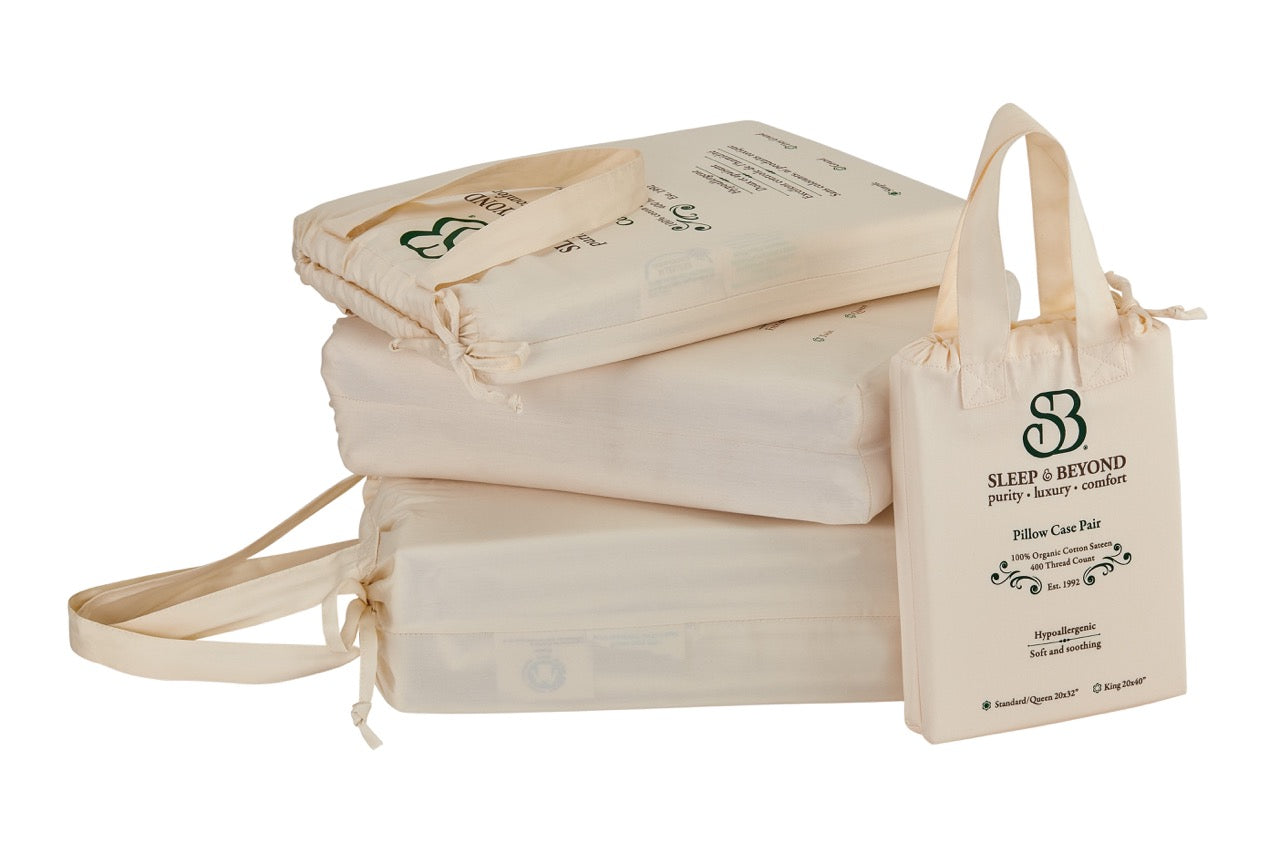 100% Organic Cotton Sateen Sheet Set