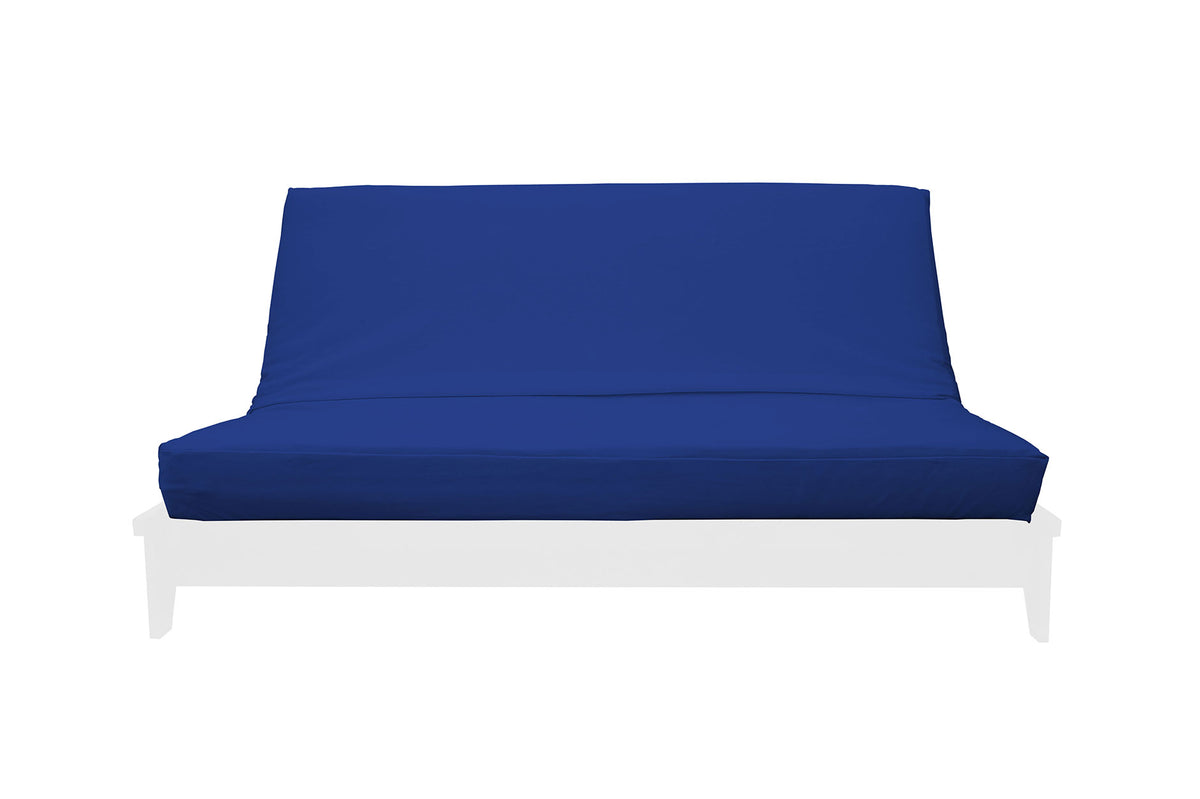 Essential 100% Cotton Twill Futon Mattress Cover, Royal Blue