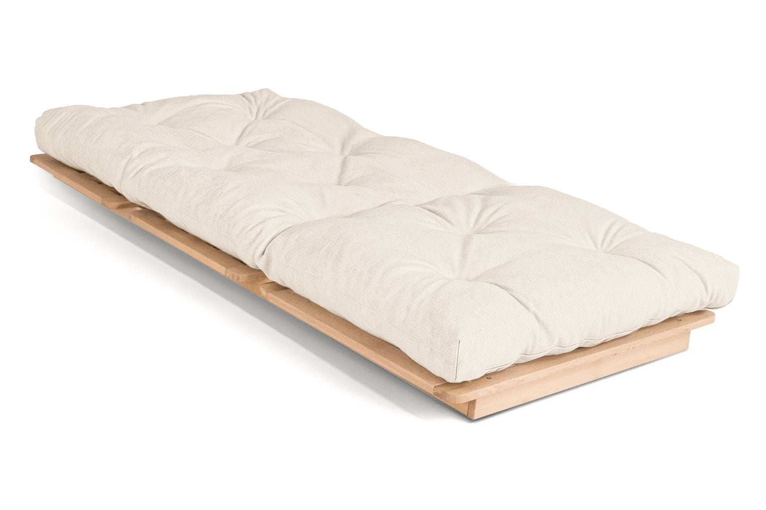 Hitachi Natural Chemical-Free Tri-Fold Futon Sofa Bed Frame - Comfort Pure