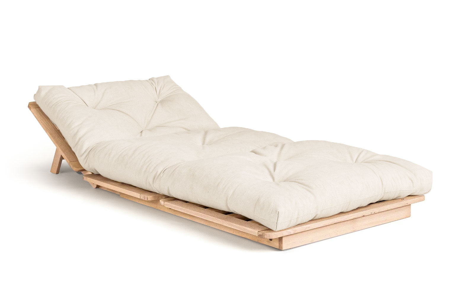 Hitachi Natural Chemical-Free Tri-Fold Futon Sofa Bed Frame - Comfort Pure