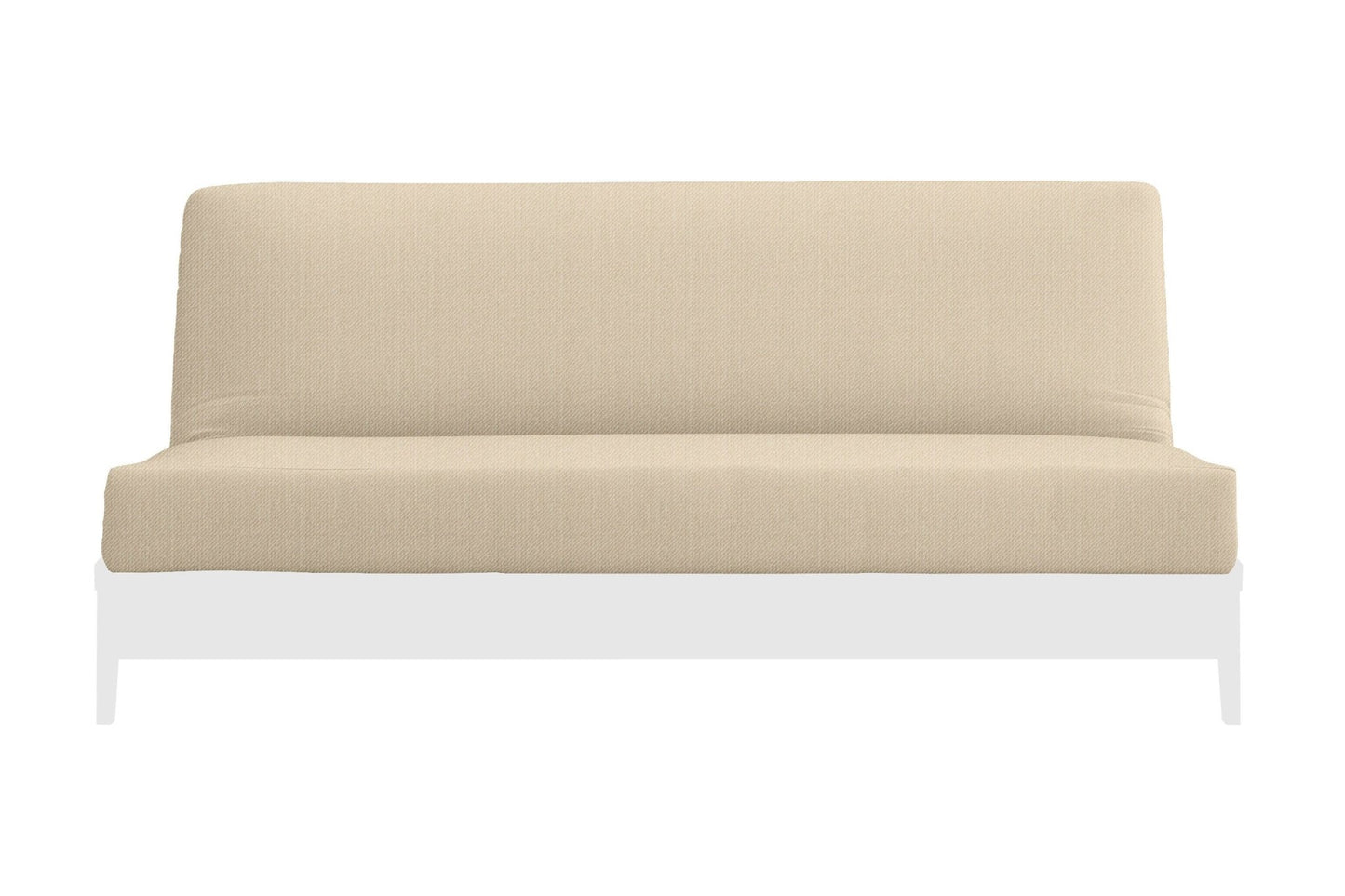 Natural 100% Cotton Fabric Futon Mattress Cover - Natural - Comfort Pure