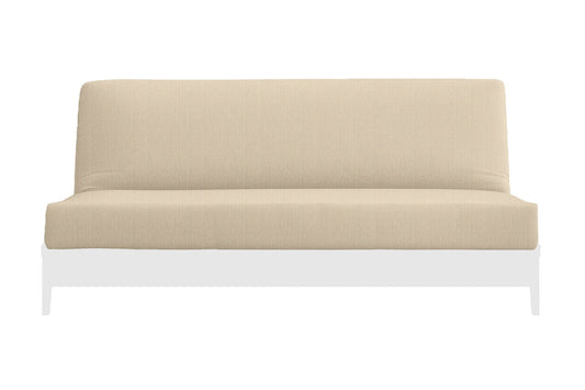 Natural 100% Cotton Fabric Futon Mattress Cover - Natural - Comfort Pure