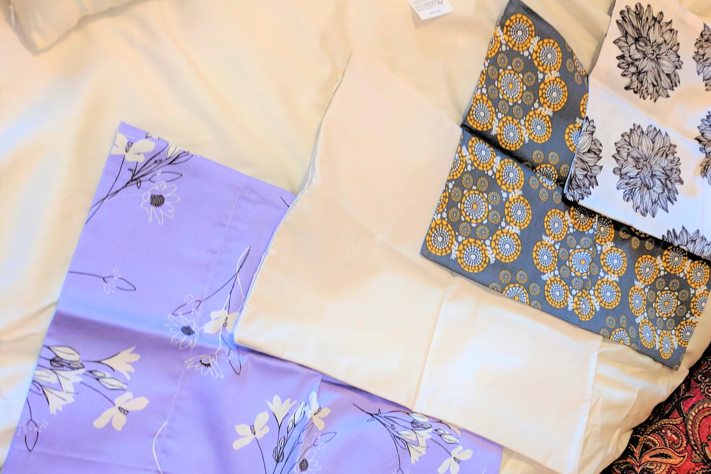 100% Organic Cotton Sateen Fitted Sheet (Patterns)