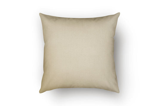 Natural 100% Cotton Fabric Throw Pillow
