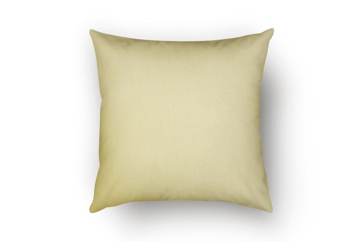 Natural 100% Cotton Fabric Throw Pillow
