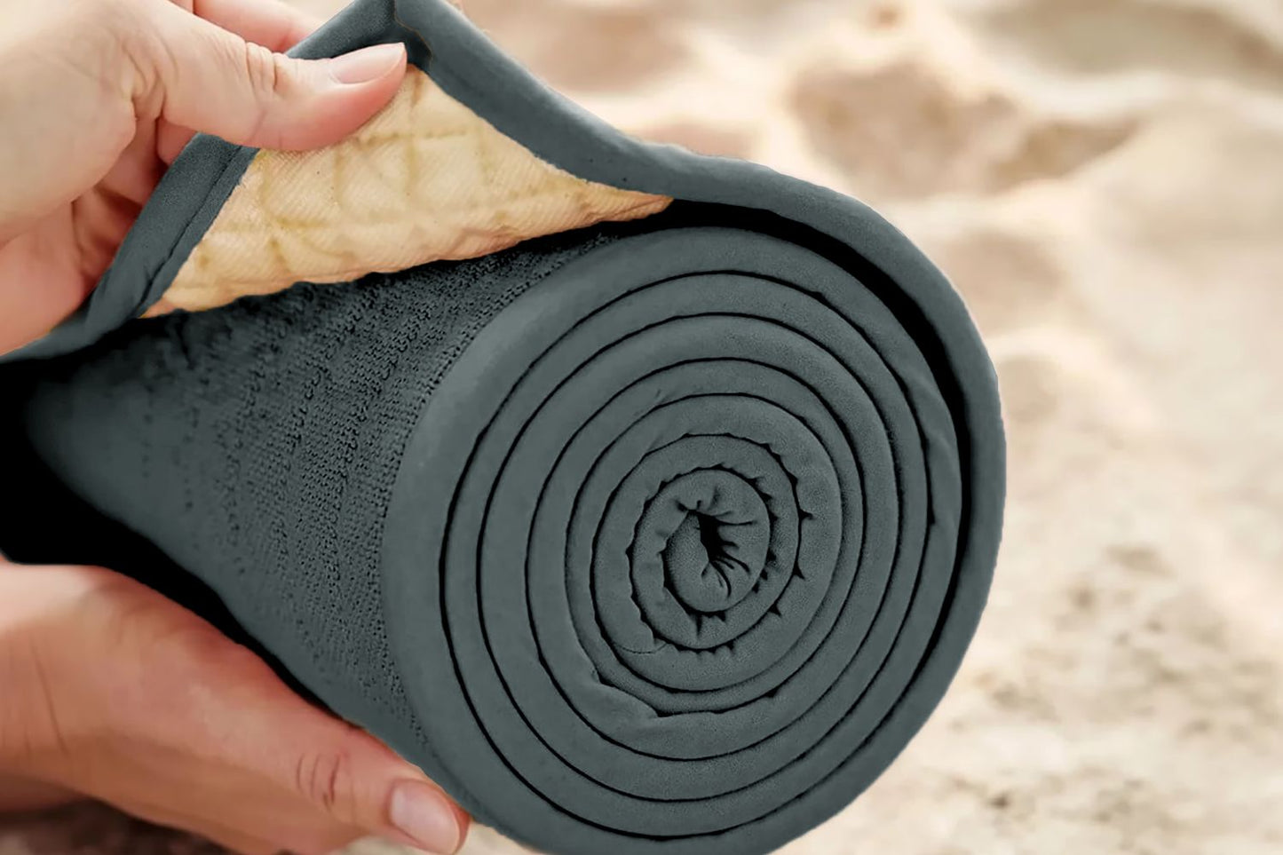 100% Natural Non-Slip Yoga Mat Set