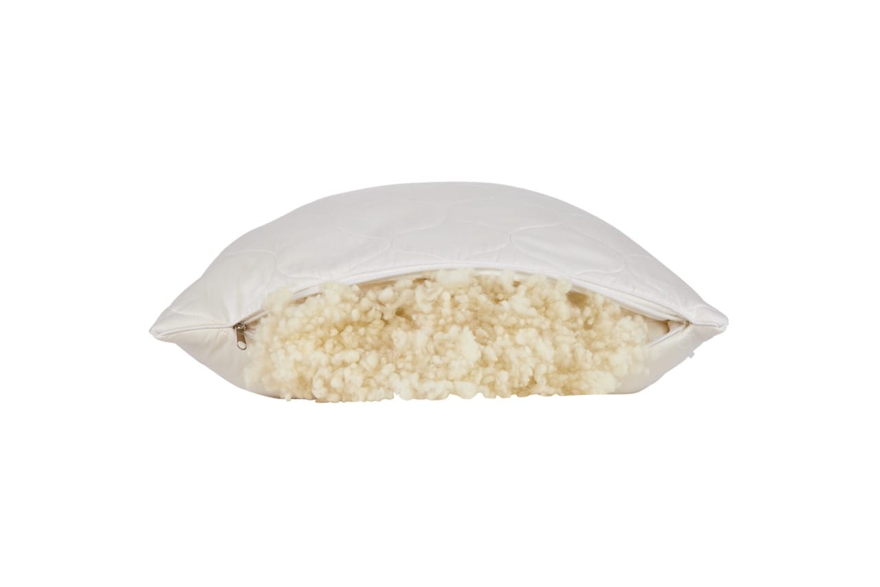 Washable Wool Pillow w/Zipper - Comfort Pure