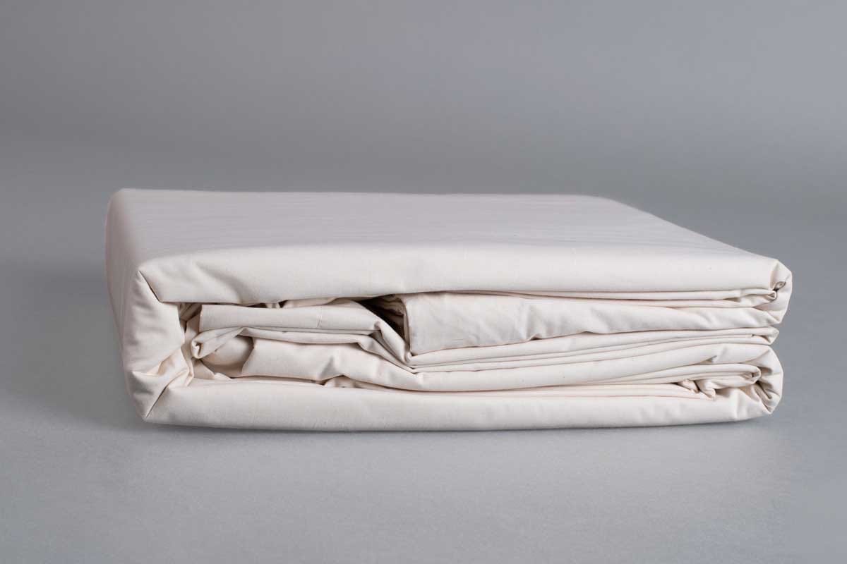 100% Organic Cotton Percale Duvet Cover Set - Comfort Pure