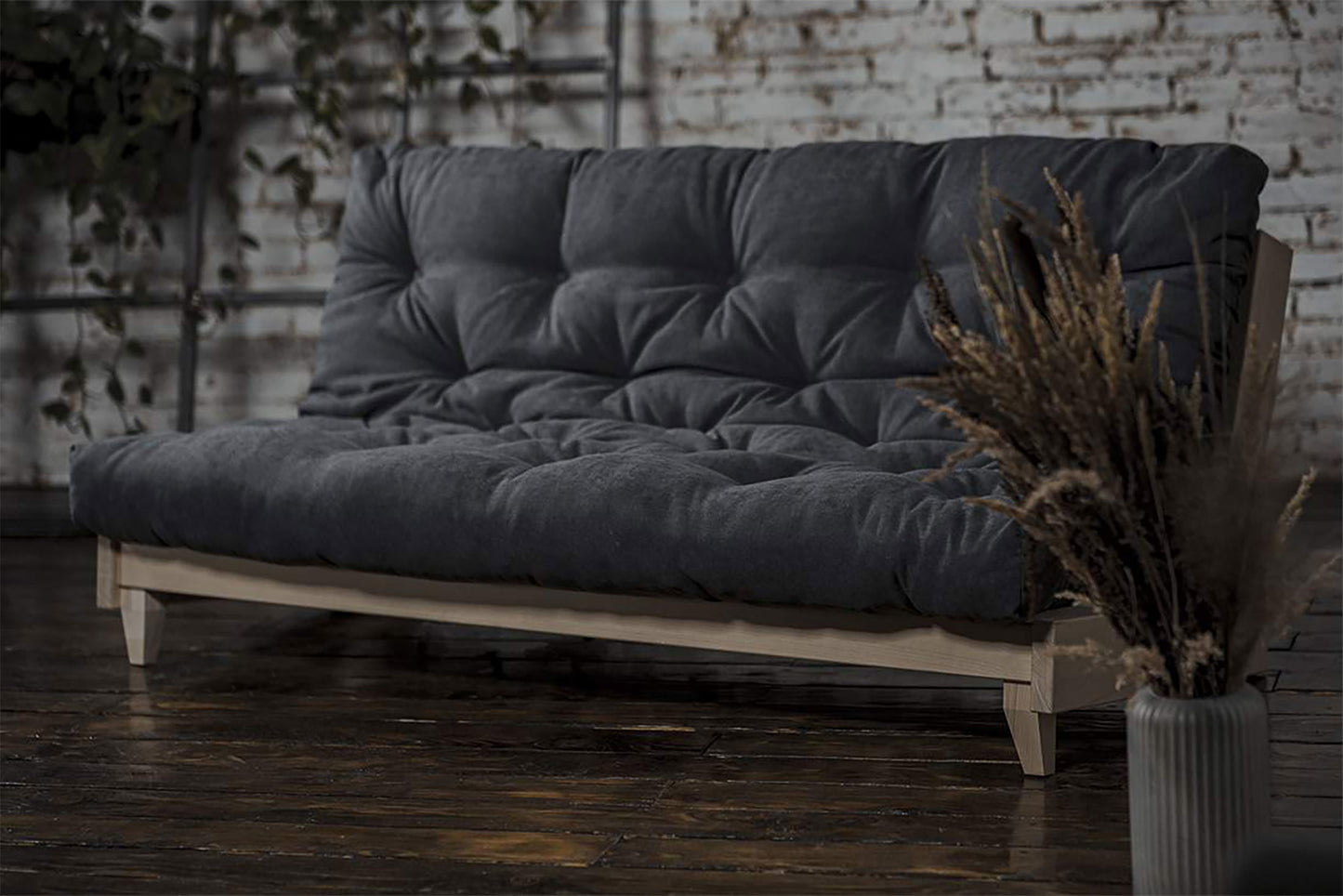 Akron Natural Chemical-Free Futon Sofa Bed Frame - Comfort Pure
