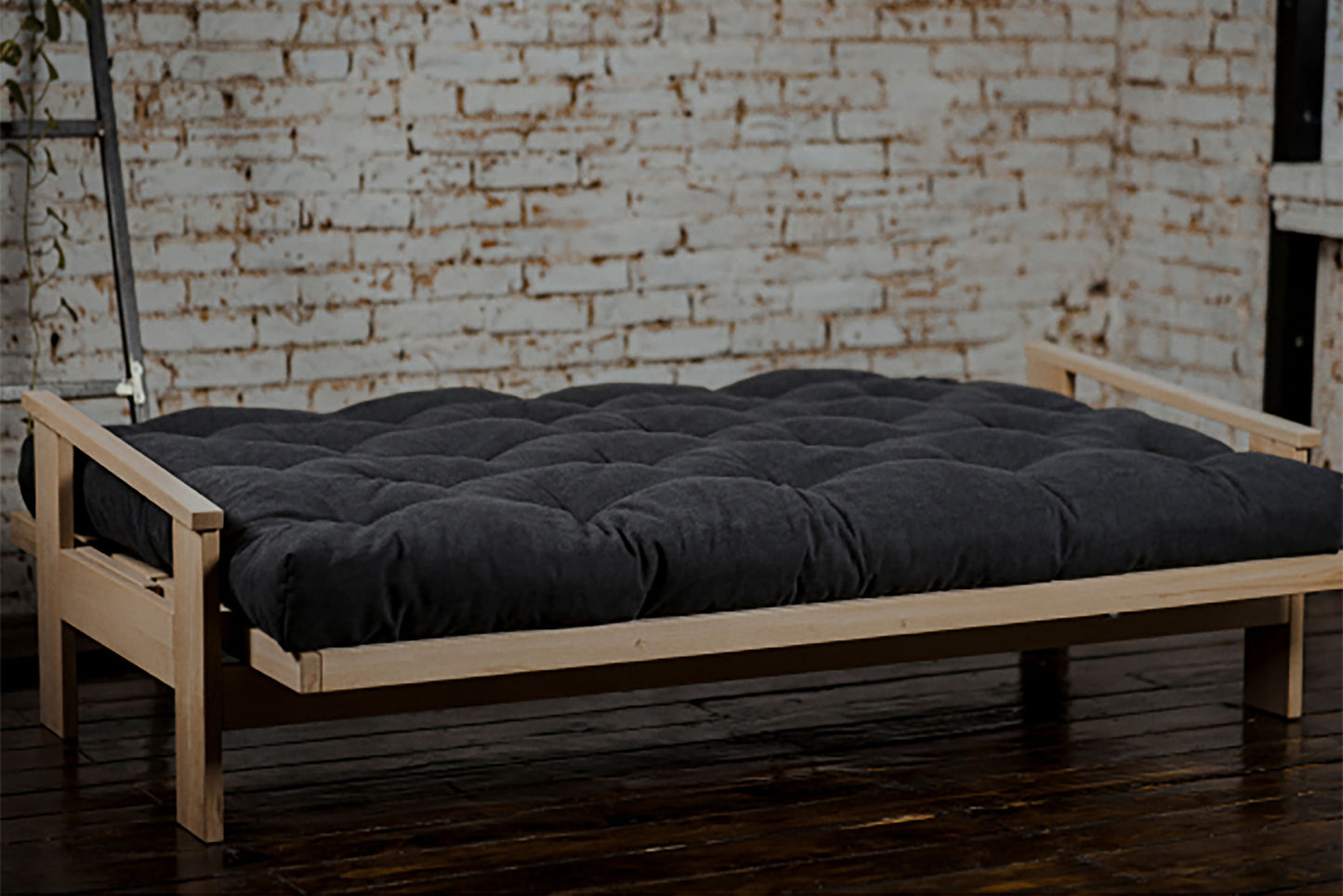 Denton Natural Chemical-Free Futon Sofa Bed Frame - Comfort Pure