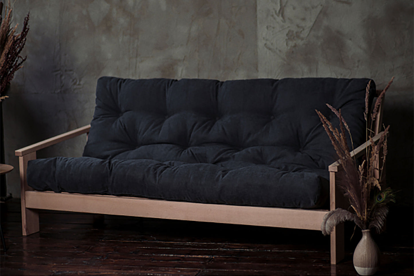 Denton Natural Chemical-Free Futon Sofa Bed Frame - Comfort Pure