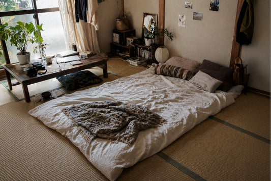 Floor Bed - Shikibuton on a Tatami Mat