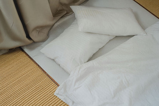 Japanese floor mattress used directly on the floor