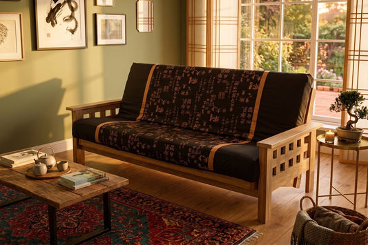 Futon Mattress in a Futon Cover