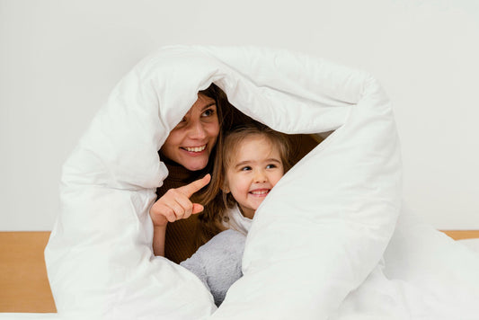 Mattress lifted to show airflow underneath