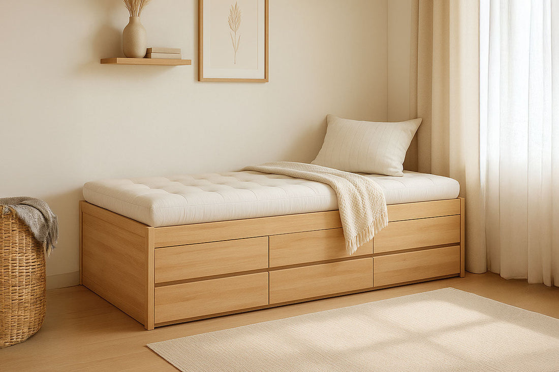 Captain's Bed in a Natural Kids Bedroom