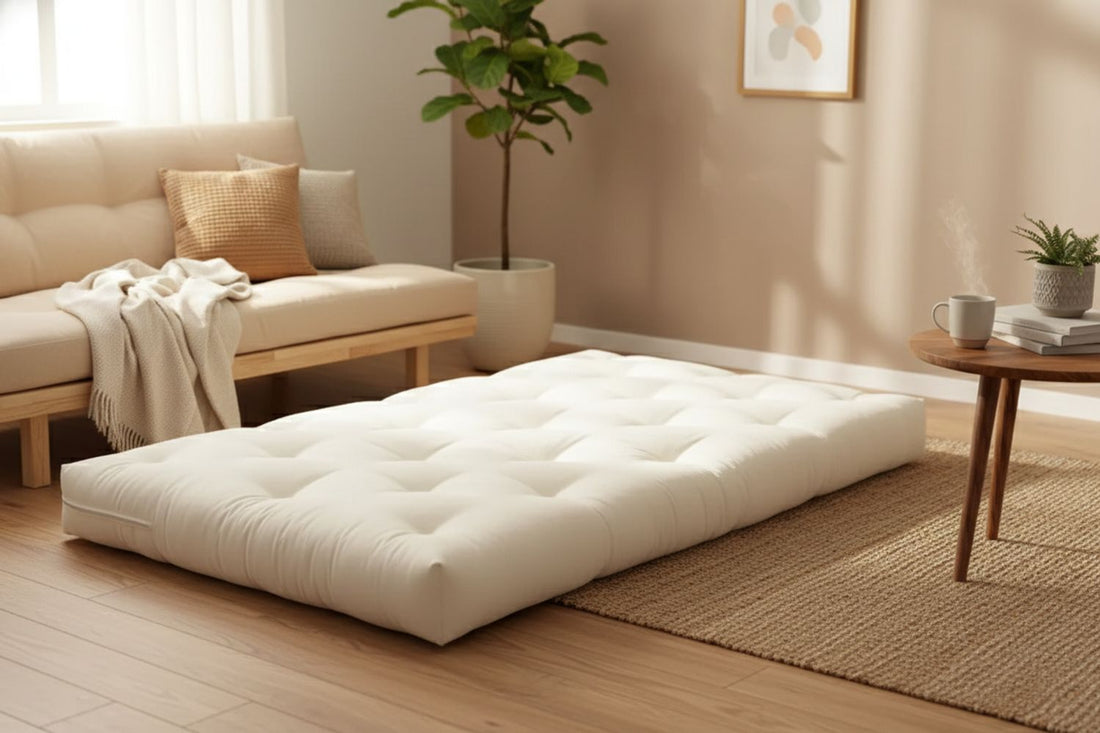 Futon Mattress in a Bright Room