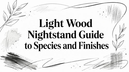 Light Wood Nightstand Guide to Species and Finishes