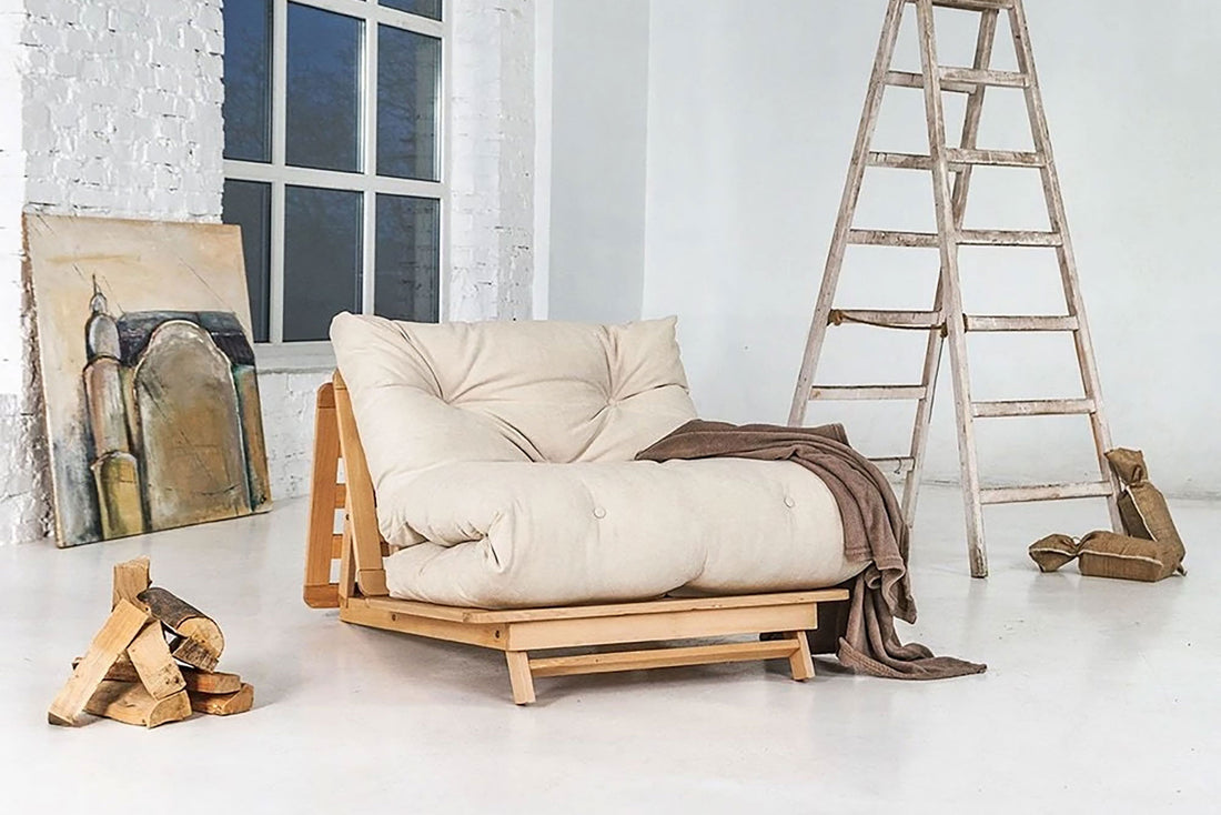 Maximize Space and Style: The Benefits of a Twin Futon Frame with a Natural Touch