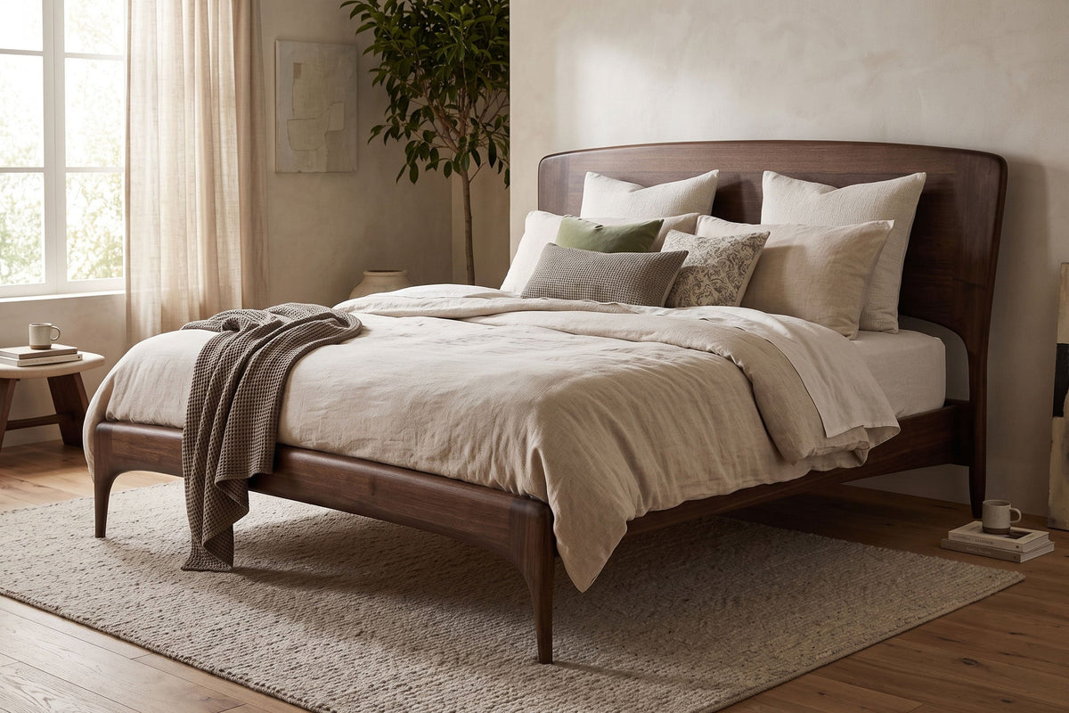 King Size Zeva Bed with Bedding