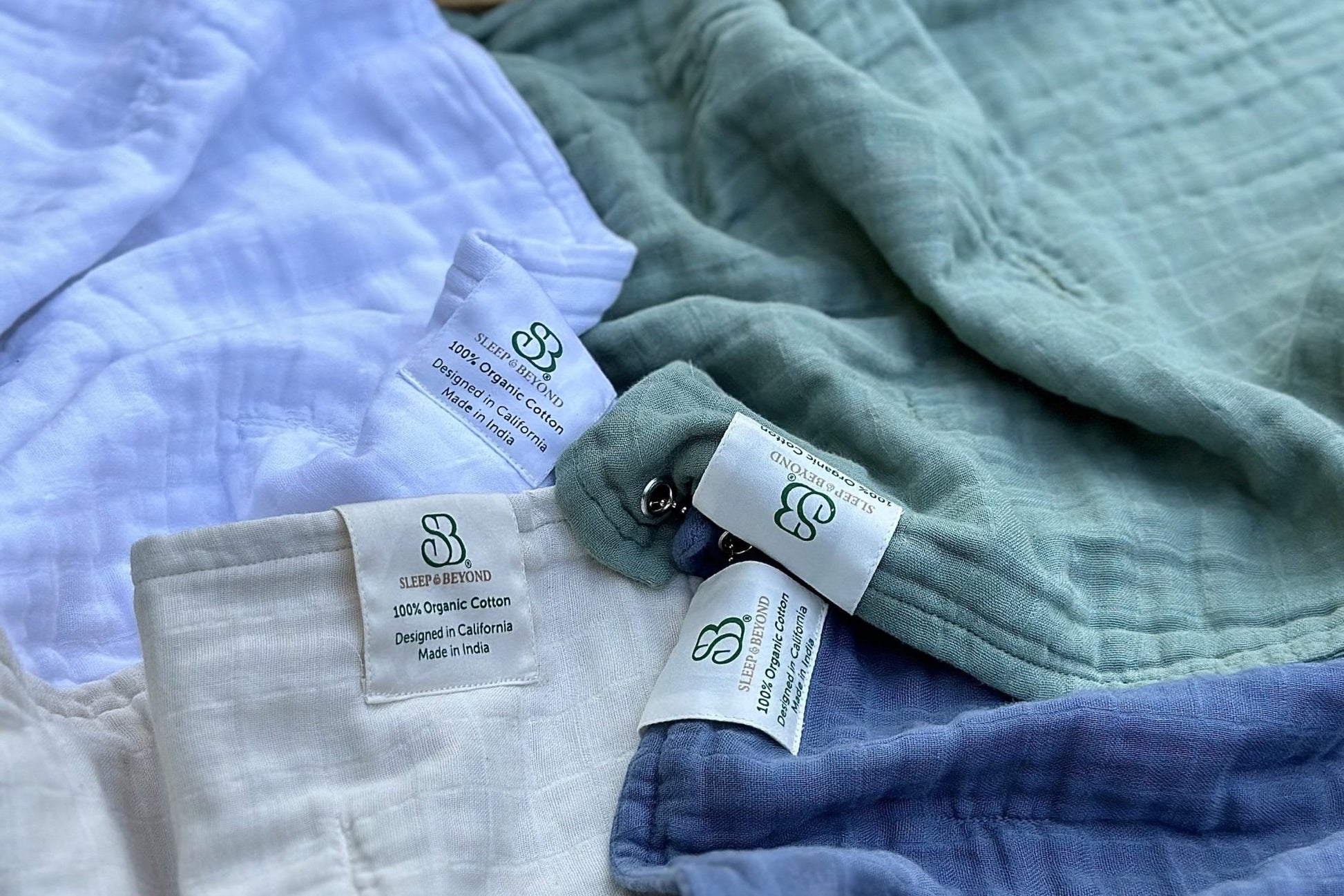 100% Organic Cotton Muslin Blanket - Comfort Pure