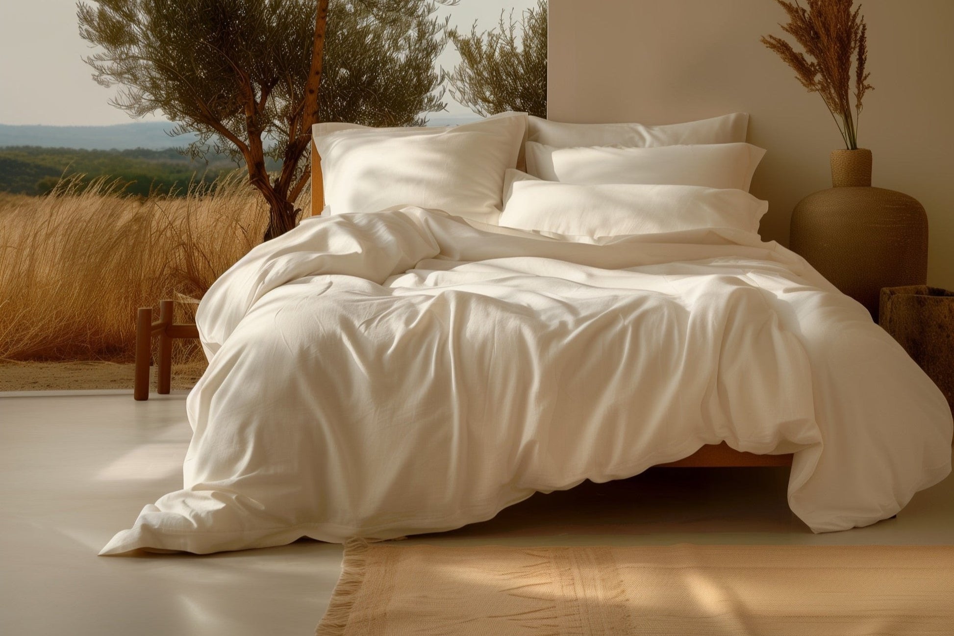 100% Organic Cotton Sateen Sheet Set - Comfort Pure