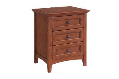 McKenzie 3-Drawer Nightstand - Whittier Wood