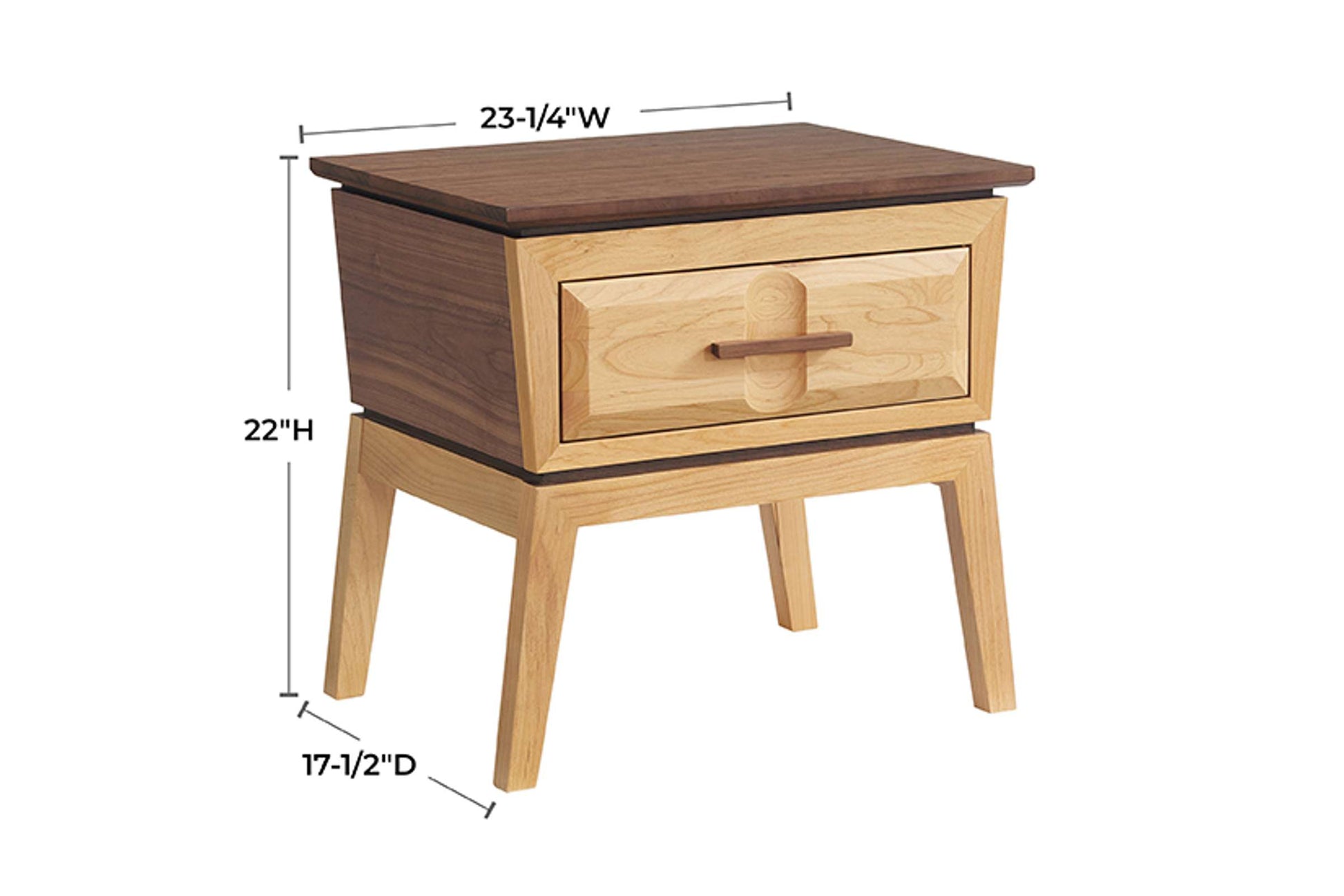 Addison 1-Drawer Nightstand - Whittier Wood