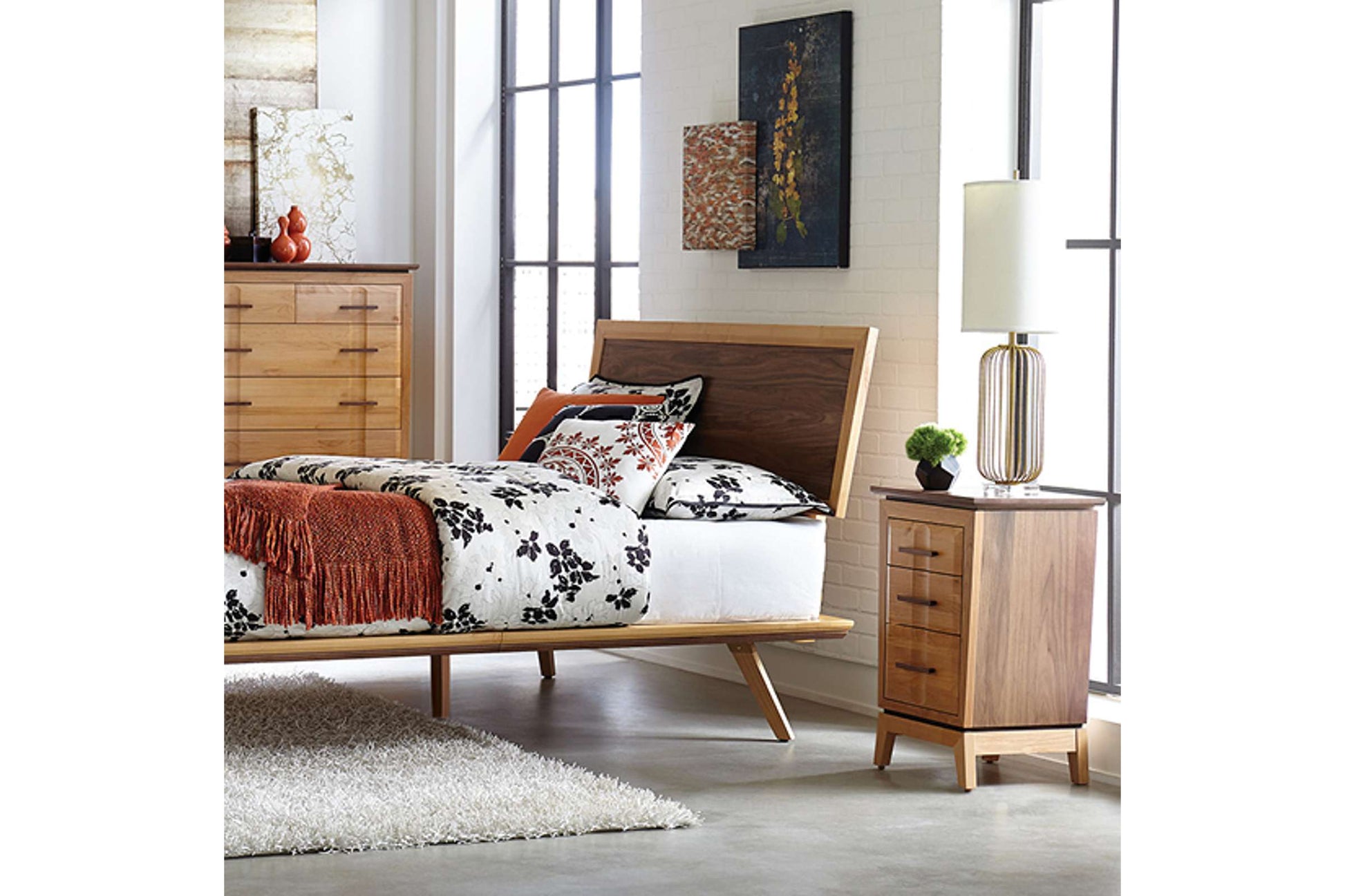 Addison Small 3-Drawer Nightstand - Whittier Wood