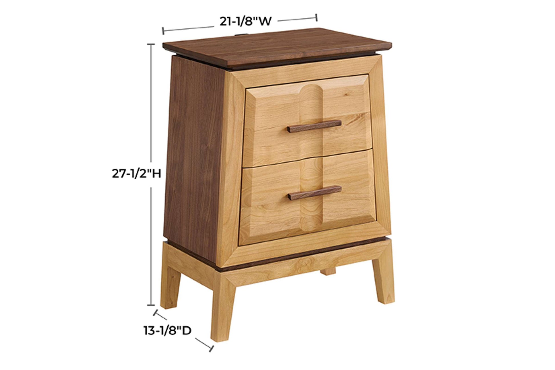Addison 2-Drawer Nightstand - Whittier Wood