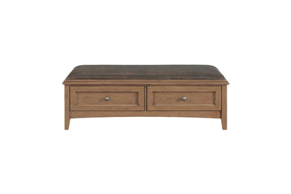 McKenzie 2-Drawer Bench - Whittier Wood