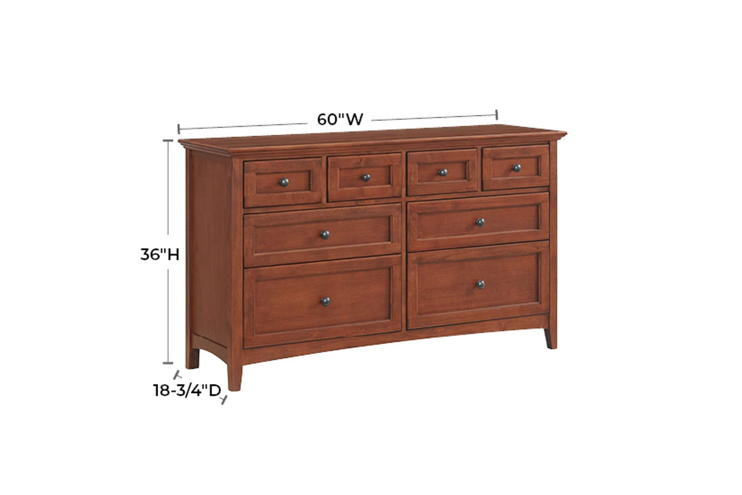 McKenzie 8-Drawer Dresser - Whittier Wood