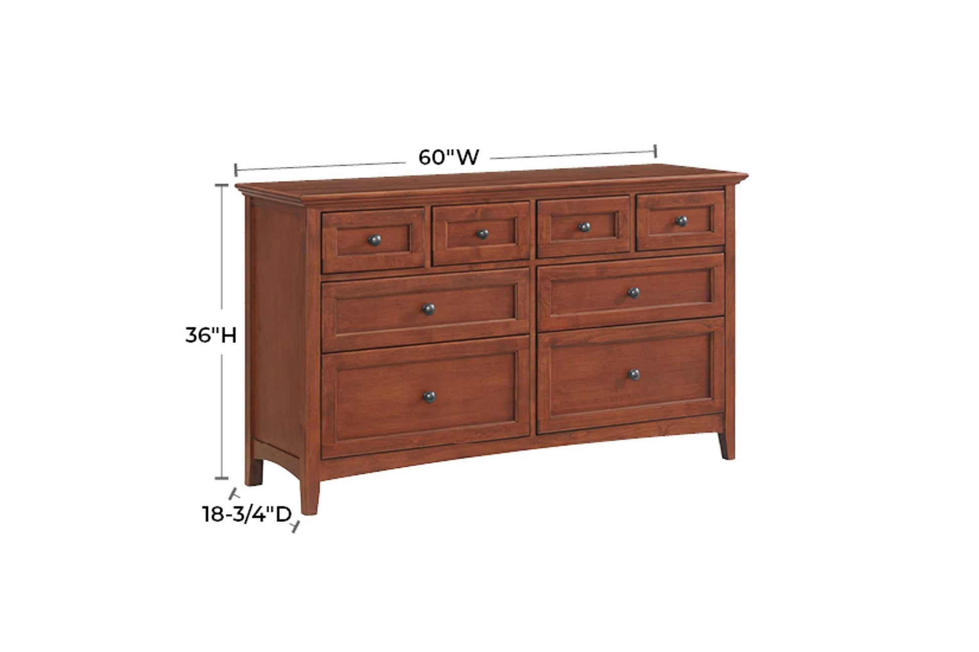 McKenzie 8-Drawer Dresser - Whittier Wood