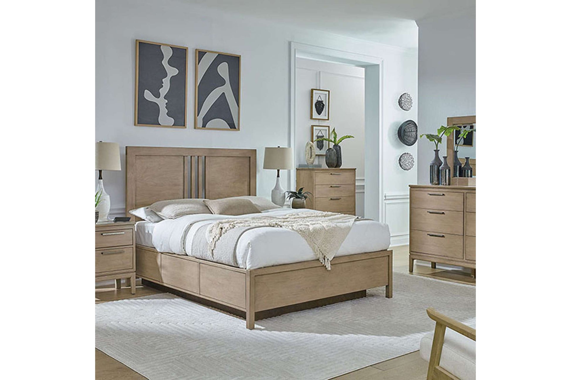 Bailey Small 2-Drawer Nightstand - Whittier Wood