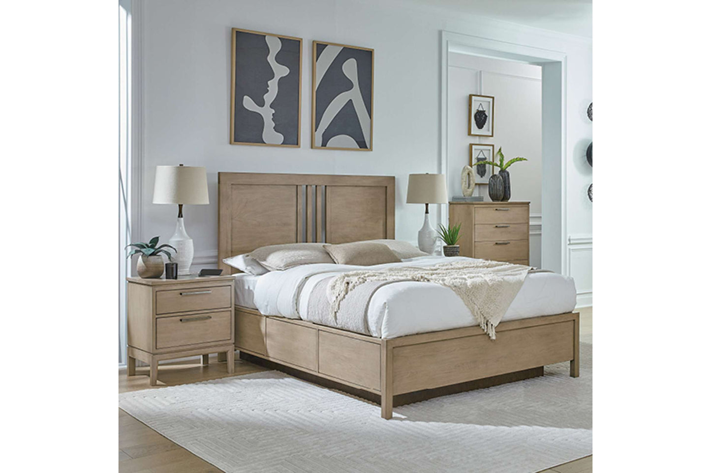 Bailey 2-Drawer Nightstand - Whittier Wood