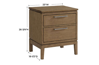 Bailey 2-Drawer Nightstand - Whittier Wood