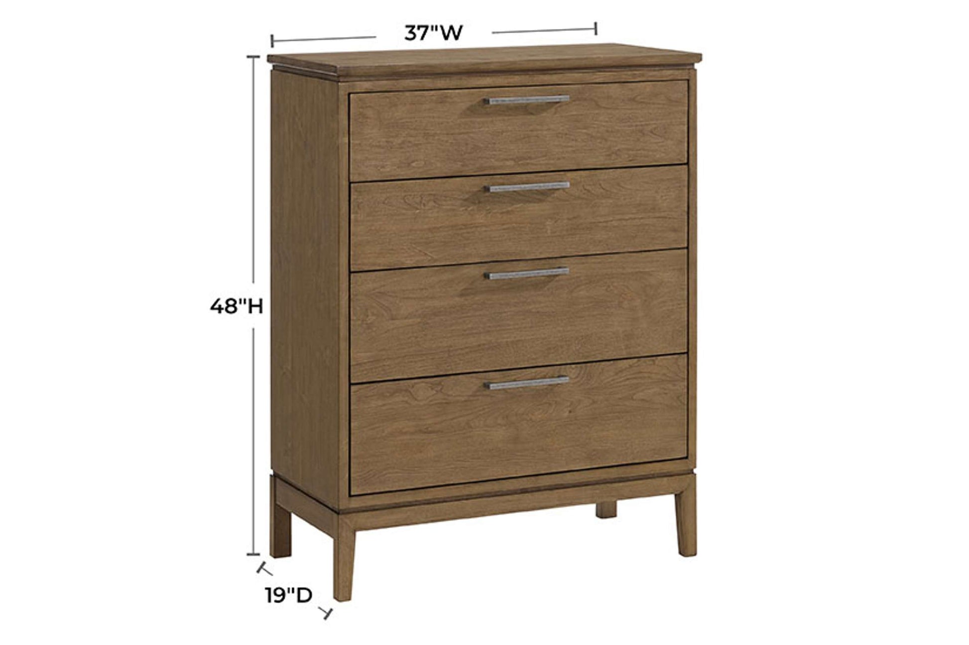 Bailey 4-Drawer Chest - Whittier Wood